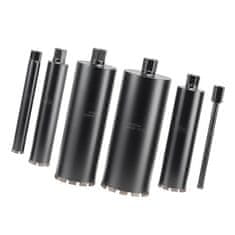VEVOR Komplet svedrov za jedro 6 kosov 25.4x50.8x76.2x101.6x127.0x152.4 mm Premer 356 mm Globina vrtanja