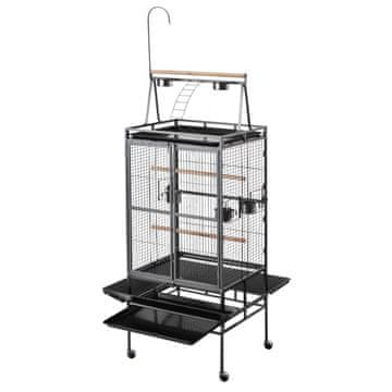 VEVOR Kletka za ptice 830x790x2100 mm Črna