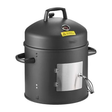VEVOR Ogljeni dimnik Vertikalni BBQ žar 52x54x82 cm Črn