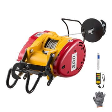 VEVOR Električni dvigalo vitel 300 kg nosilnost 1500W 330x200x240 mm prenosni