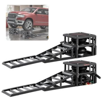 VEVOR Prenosni pnevmatski dvigalo za avto, 2 kosa, 930x355x220 mm, težka izvedba