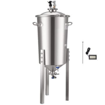 VEVOR Stožčasti fermentor 435x425x970 mm iz nerjavečega jekla