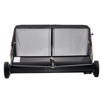 VEVOR Vlečni pometalnik za trato 176x153x61 cm Nastavljiva višina pometanja Kolesa 26.7 cm