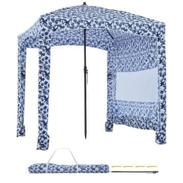 VEVOR Plaža kabina 183x183x229 cm modra