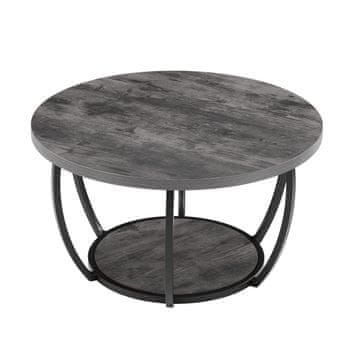 VEVOR Klubska mizica 80.5x80.5x44 cm siva