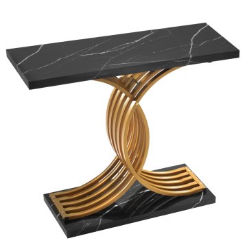 VEVOR Konsolna miza 100x30x81 cm zlata