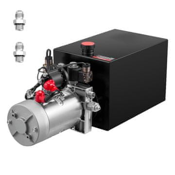 VEVOR Hidravlična enota z dvojnim delovanjem 555x200x225 mm 12 L kovinska DC 12V
