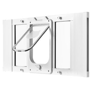 VEVOR Mačja vrata za okno 813x388x40 mm bela
