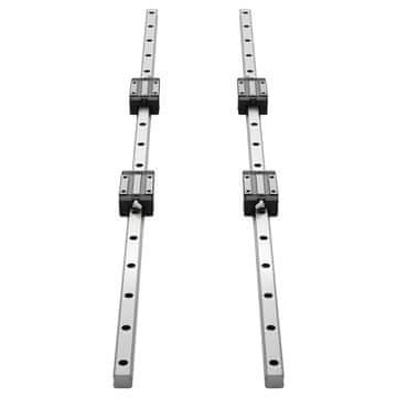 VEVOR Komplet linearnih vodil HGR20 1000 mm 2 kosa 4 drsni bloki z ležaji