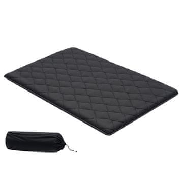 VEVOR Tatami podloga Zložljiva futon vzmetnica 2032x1372x89 mm Črna