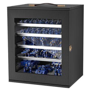 VEVOR Karbica za shranjevanje miniaturnih modelov 32.3x24.2x39.2 cm rdeče in črno