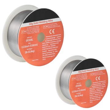 VEVOR Varilni žica ER308L 100x17x45 mm 0.8 mm 0.9 kg Nerjaveče jeklo