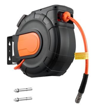 VEVOR Zložljiv kolut za zračno cev 20x0.95 cm, 2 m kabel, 450x195x345 mm