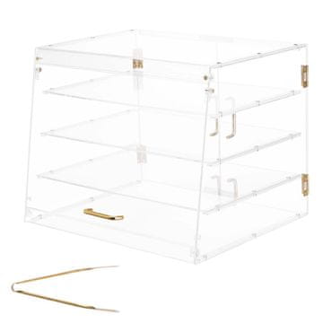 VEVOR Pekarna vitrina 4 nivoji 530x435x415 mm