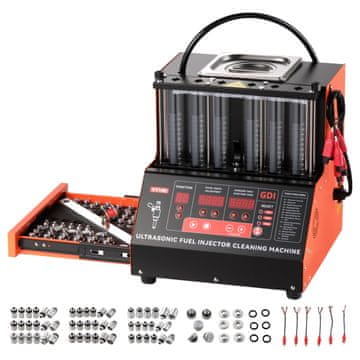 VEVOR Tester čistilca vbrizgalnih šob VT180, 370x370x405 mm, nastavljiv