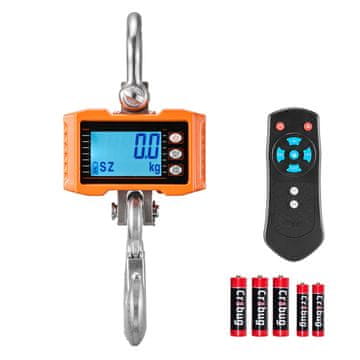 VEVOR Viličarski tehtnica OCS-S 130x300x90 mm 2000 kg LCD zaslon