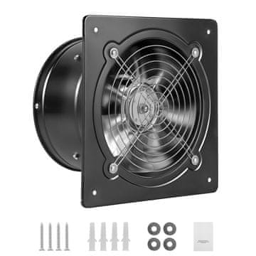 VEVOR Izpušni ventilator 250x250x150 mm Črn