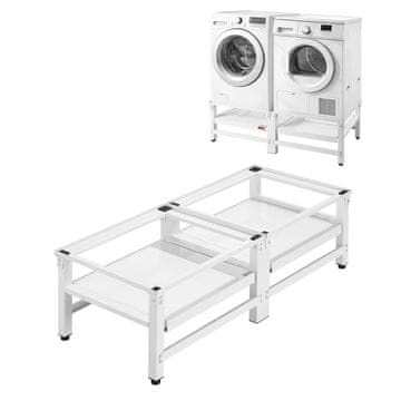 VEVOR Podstavek za pralni stroj 1245x535x370 mm bela