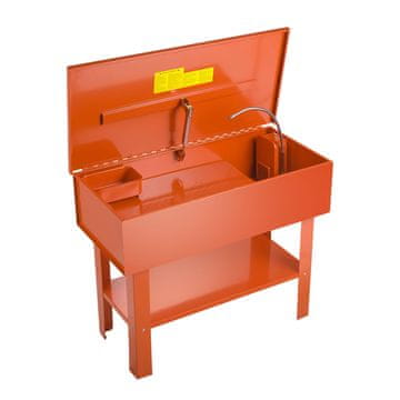 VEVOR Pralnik delov 1130x550x890 mm 151L rezervoar 65L kapaciteta topila jeklo