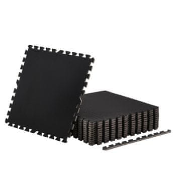 VEVOR Set vadbenih blazin 12 kosov 610x610x14 mm črna