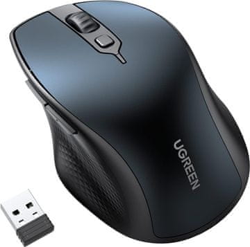 Ugreen brezžična miška, Bluetooth 5.0, 2,4 Ghz z USB sprejemnikom (15807)