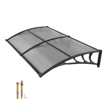 VEVOR Nadstrešek za vrata 96.5x198.7x27.5 cm Siva