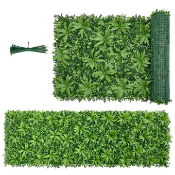VEVOR Umetna rastlinska stena 101.6x304.8 cm zelena