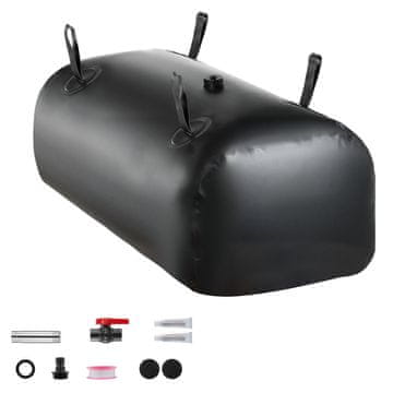 VEVOR Rezervoar za vodo 850x440x350 mm 113 L črn