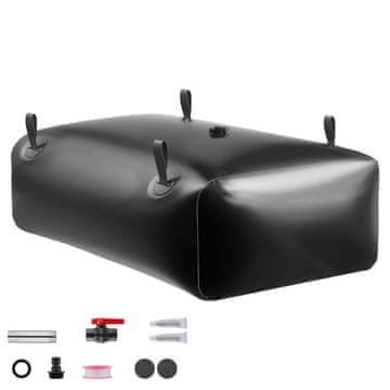 VEVOR Rezervoar za shranjevanje vode 1210x815x370 mm Črn