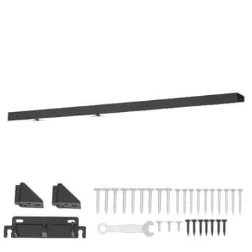 VEVOR Komplet drsnih vrat, dvojna vodila, 1524x102.6x55.6 mm, aluminij