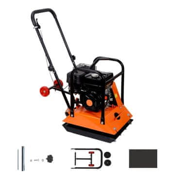 VEVOR Vibracijski zbijalnik HZR90 53x40 cm črne barve