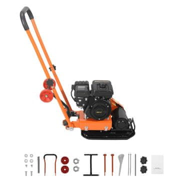 VEVOR Vibracijski zbijalnik 41x31.5 cm črn