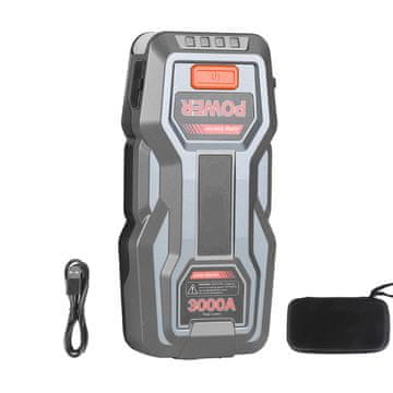 VEVOR Zagonilnik 3000A vrh 12V prenosna litij-ionska baterija, booster, power bank