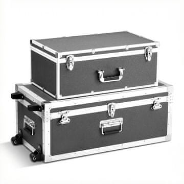VEVOR Set za shranjevanje prtljažnika 763x392x312 mm in 600x350x240 mm siva