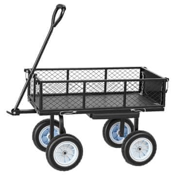 VEVOR Vrtni voziček s sedežem 226.8 kg 86x46x22.5 cm Črna