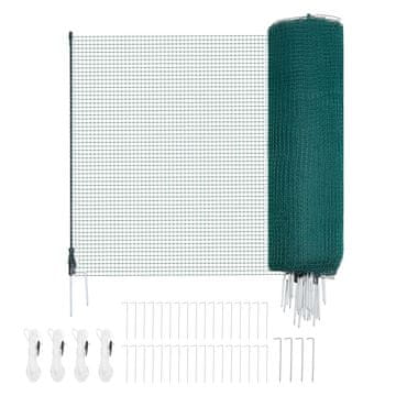 VEVOR Začasna ograja 0.9x50 m zelena