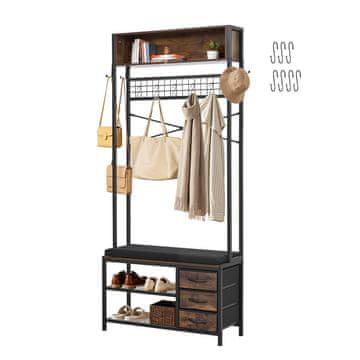 VEVOR Vrtni regal 800x300x1800 mm za shranjevanje