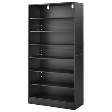 VEVOR Omara za shranjevanje medijev 70x30x140 cm rjava