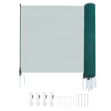 VEVOR Začasna ograja 1.2x15 m zelena