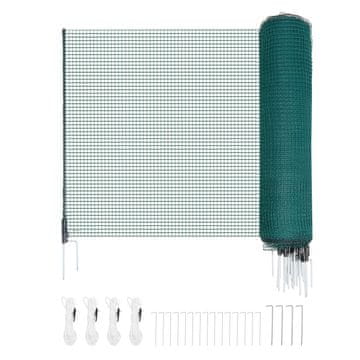 VEVOR Začasna ograja 1.2x25 m zelena