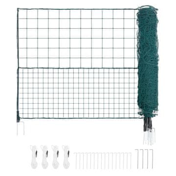 VEVOR Začasna ograja 1.25x25 m zelena