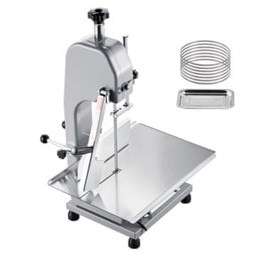 VEVOR Tračna žaga za meso BS-130 315x460 mm, debelina rezanja 0-110 mm, moč 1500W