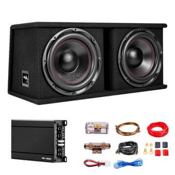 VEVOR Subwoofer Bas Paket Dvojni 305mm 1200W RMS 803x380x365 mm Avtomobilski Zvočni Sistemi