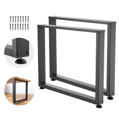 VEVOR Noge za mizo 900x120x750 mm črne barve