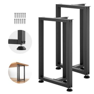 VEVOR Noge za mizo 740x450 mm črne barve