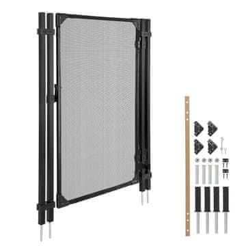 VEVOR Varnostna vrata za ograjo bazena 1.2x0.75 m črna
