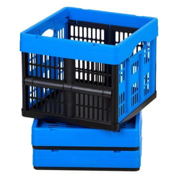 VEVOR Zložljiv plastični shranjevalni zaboj 33.8x34.2x28 cm, zložljiv