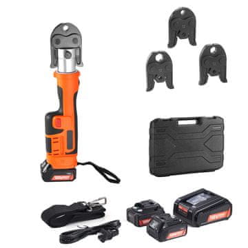 VEVOR Orodje za stiskanje cevi 18V električno orodje za stiskanje 455x130x78 mm 32KN nerjaveče jeklo