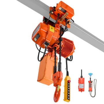 VEVOR Električni verižni dvigalo 2000 kg, višina dviga 6.1 m, 520x600x740 mm