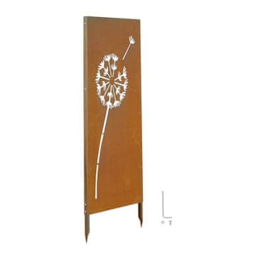 VEVOR Zaslon za zasebnost 61x160 cm rjavo kovinski